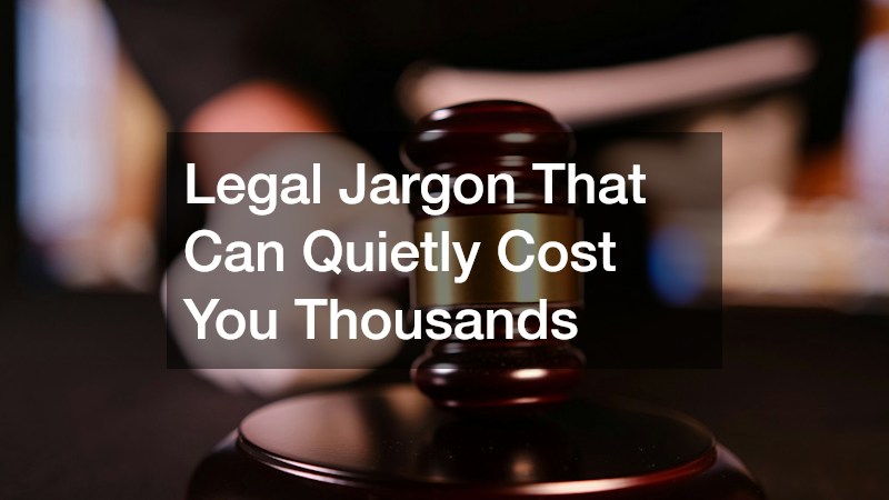 Legal Jargon That Can Quietly Cost You Thousands