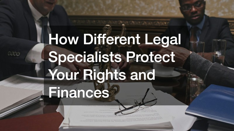 How Different Legal Specialists Protect Your Rights and Finances